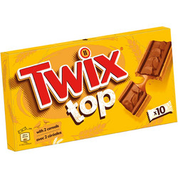 Видове Млечен Twix 10 бр. индивидуално опаковани бисквити 210 гр.